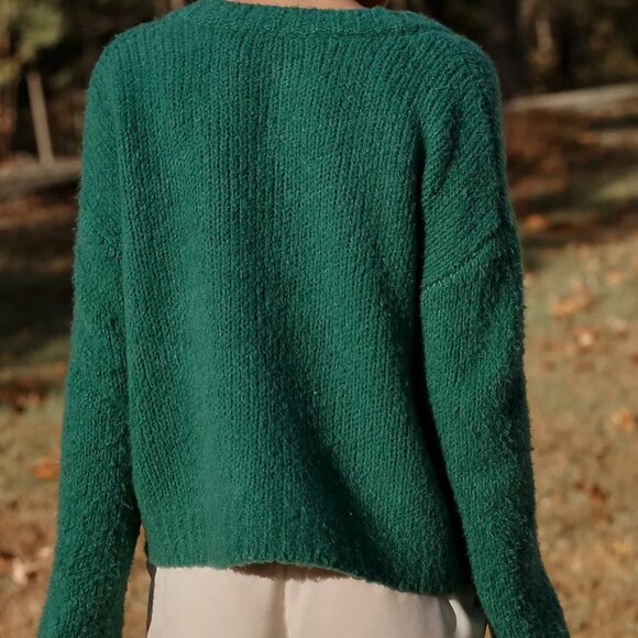 Anthropologie Maeve Bunny Slope Cardigan New - Picture 7 of 8